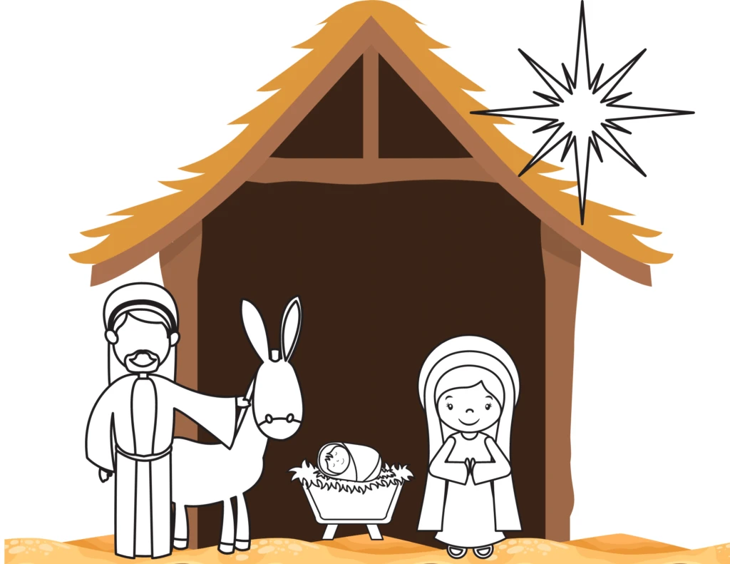 free printable nativity play set - fun printable freebies